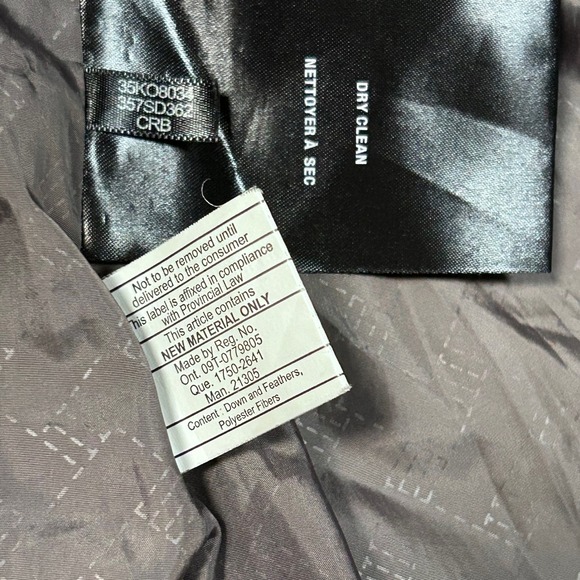 Cole Haan Coat Signature Down Puffer Coat Fur Hood Winter Warm Brown Women M - Picture 13 of 16